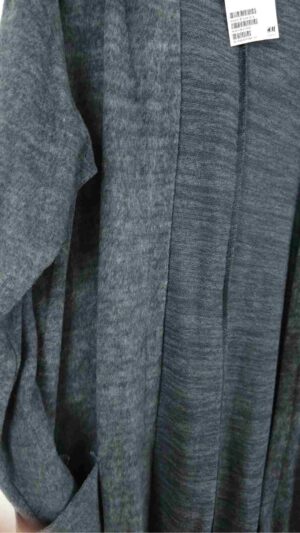 Alternative view of Lang grå cardigan med hoodie fra H&M, Str. M