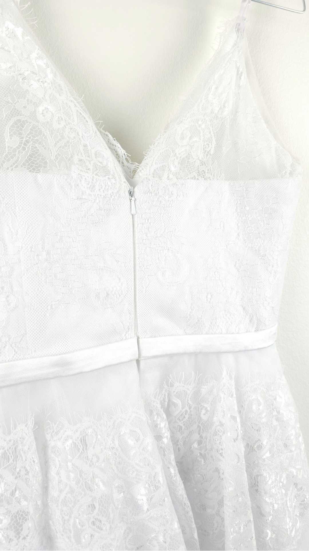 Hvid blonde kjole uden ærmer til bryllup/konfirmation fra Simiti, Str. 34 - Billede 4