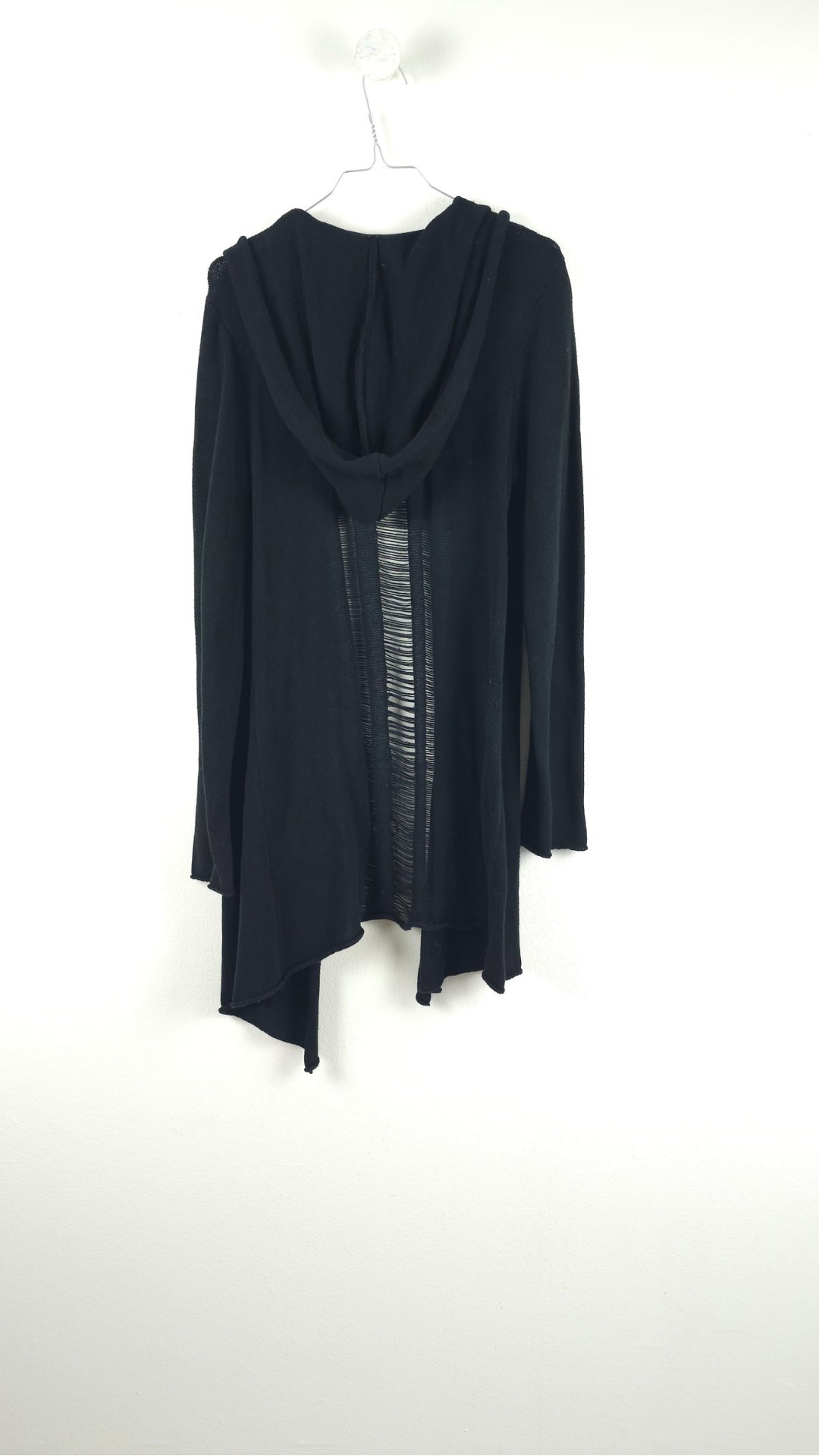 Sort cardigan med hætte fra Divided, Str. XS - Billede 2