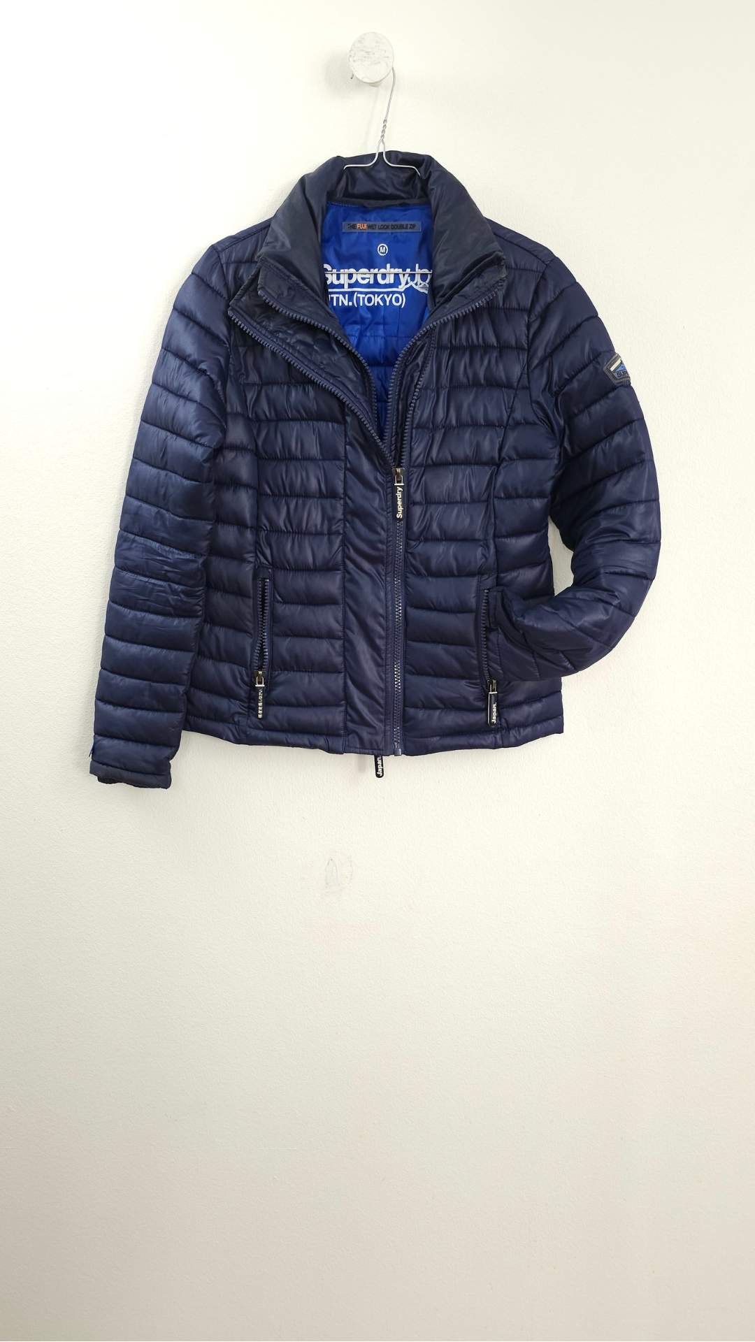 Blå jakke fra Superdry, Str. M
