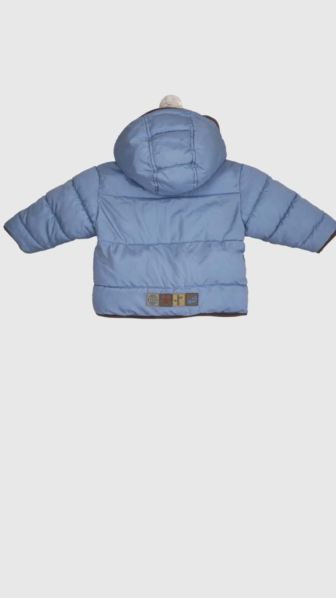 Lyseblå vinterjakke fra Baby Club, Str. 12 mdr. - Billede 3