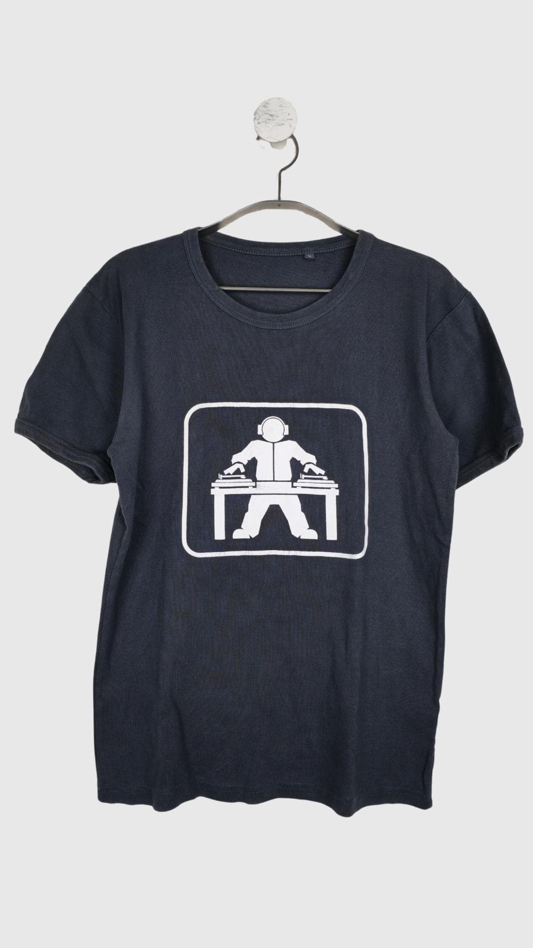 Grå DJ t-shirt, Str. L