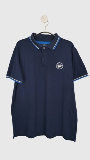 Blå polo t-shirt fra Harvey Miller, Str. XL