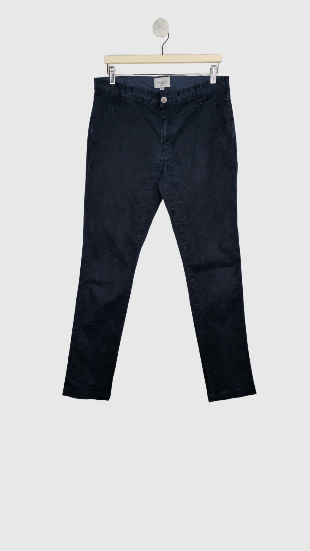 Blå chinos fra Bruun & Stengade, Str. 33/34 - Billede 2