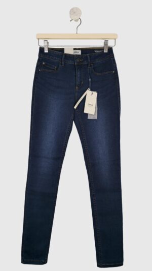 Mørkeblå skinny fit jeans fra Only, Str. S/32