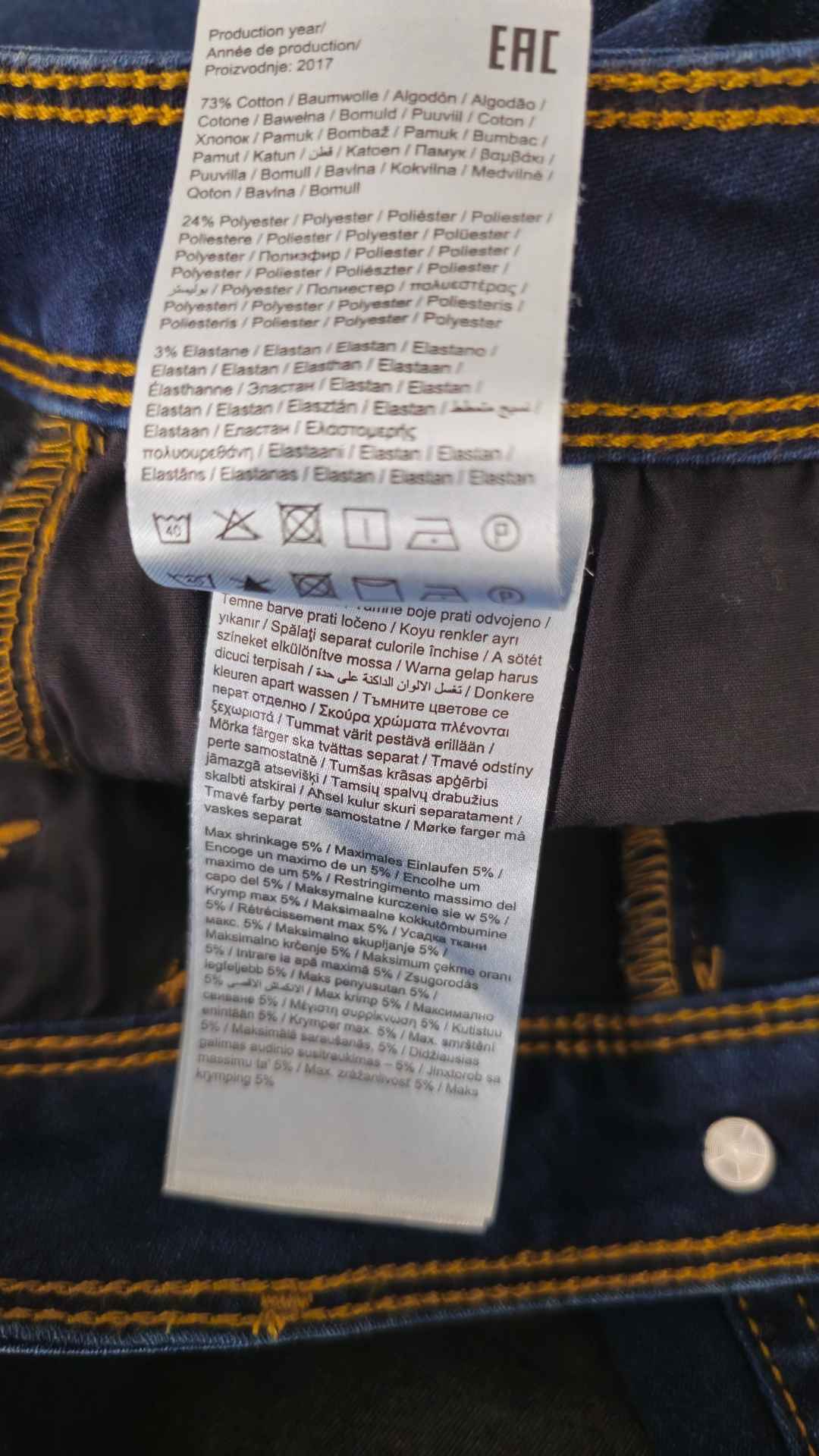 Mørkeblå skinny fit jeans fra Only, Str. S/32 - Billede 5