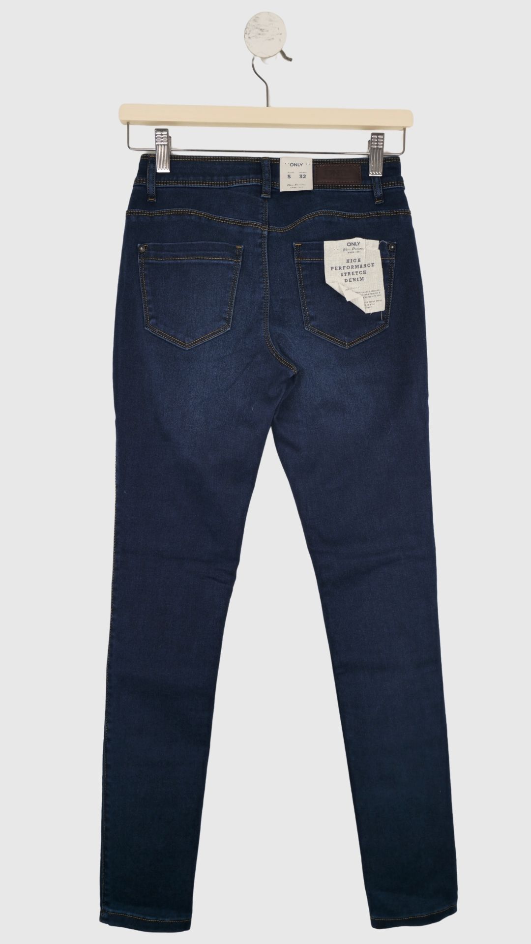 Mørkeblå skinny fit jeans fra Only, Str. S/32 - Billede 6